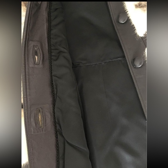 REAL leather & fur coat - Picture 4 of 5
